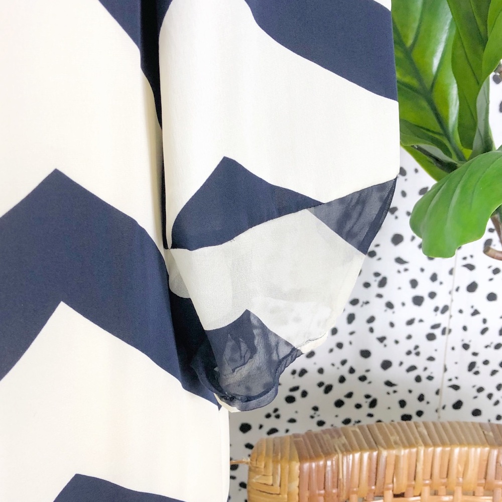 Diane Von Furstenberg | Silk Brygid Chevron Dress - Picture 3 of 7
